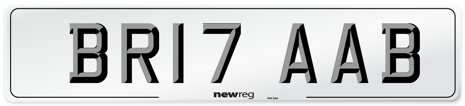 BR17 AAB Number Plate from New Reg
